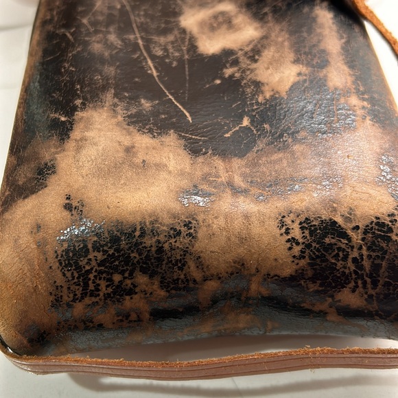 Antique Leather Folding Camera Case Only With Working Clasp And Leather Strap - Picture 6 of 16
